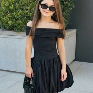 Elegant Black Off-Shoulder Dress